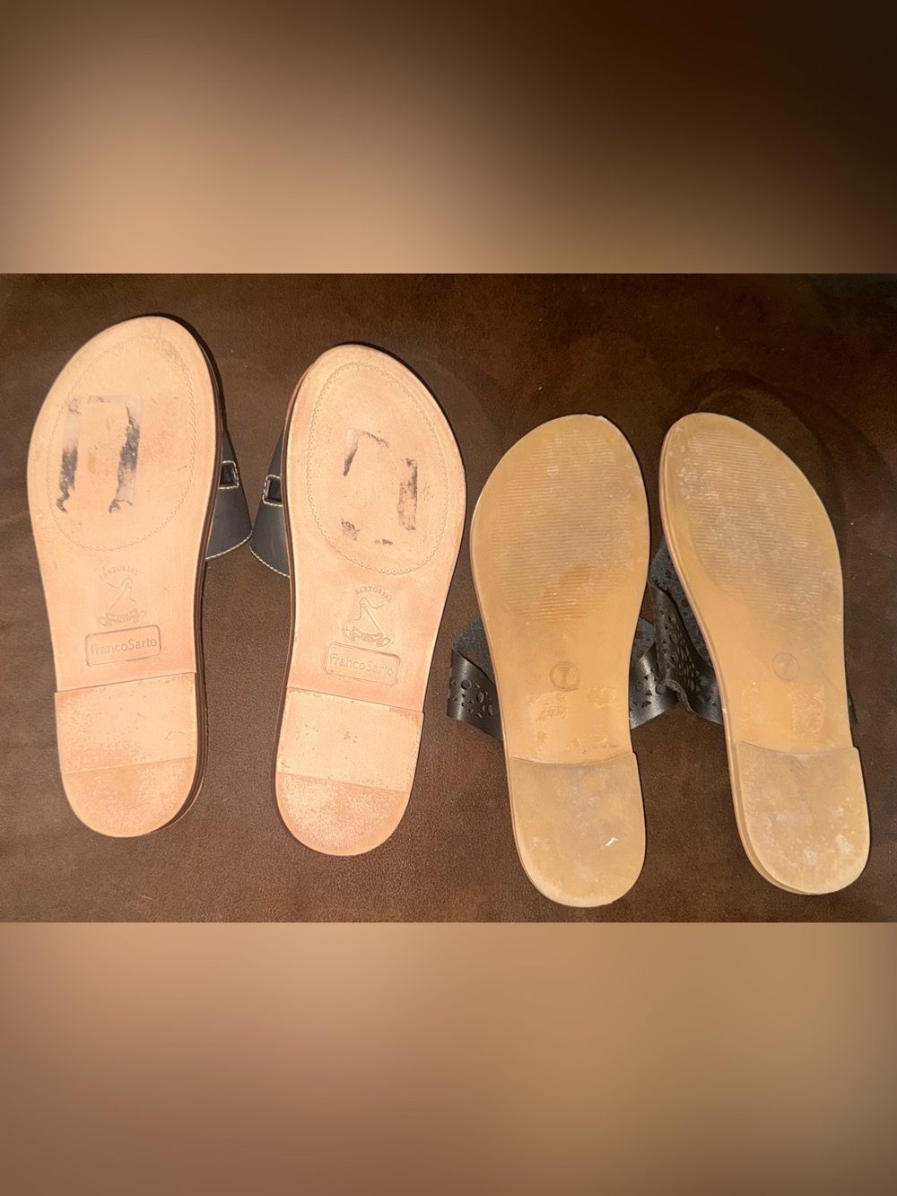 Women's lot Slides/Sandals Franco Sarto & Universal Threads Sz 7 - Picture 7 of 7